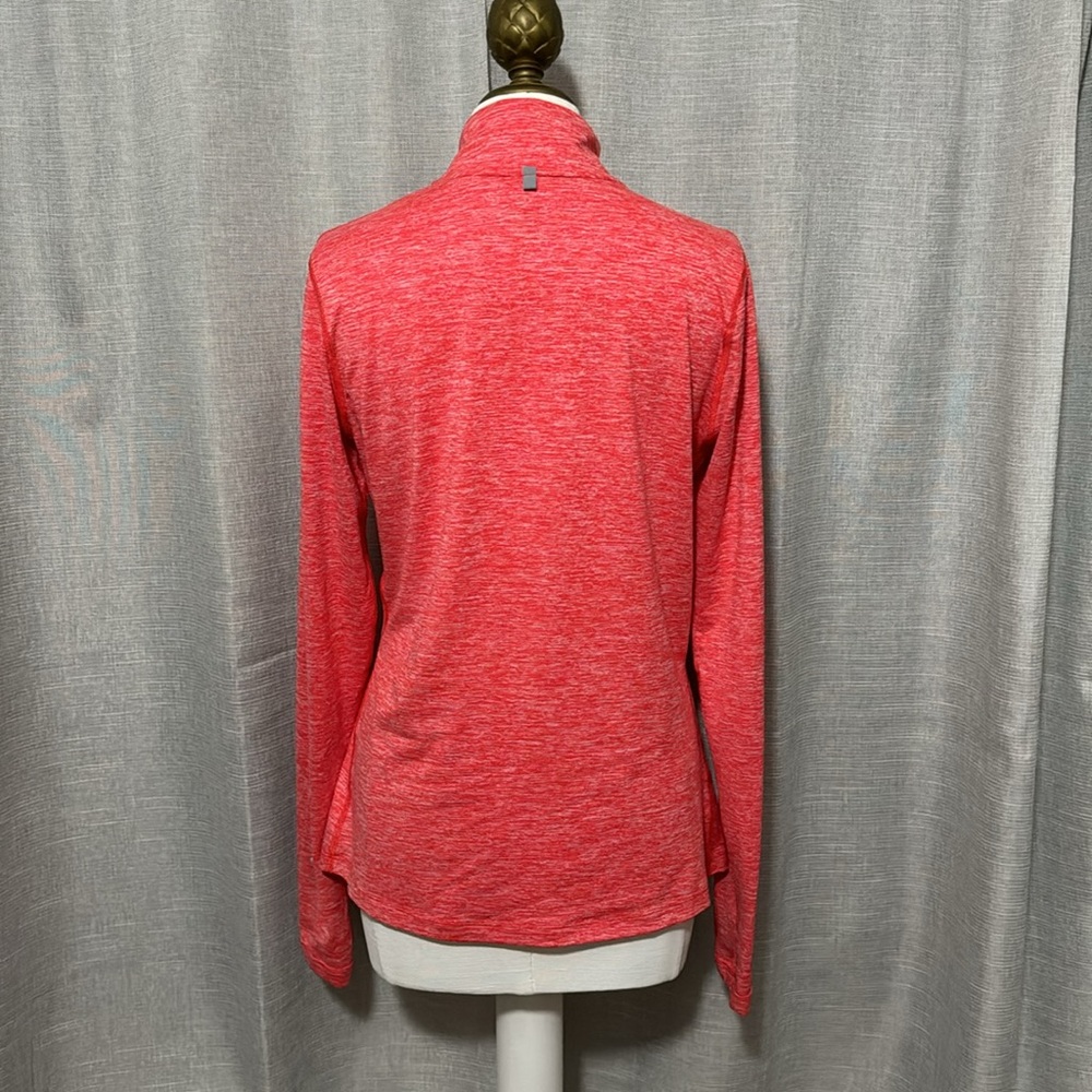 Like New-Worn 1x-Wmns Nike 1/4 Zip DriFit Top-Sz M-Orange Coral Color- - Picture 7 of 15
